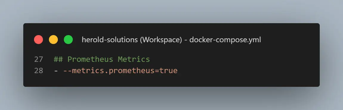 Traefik Metrics Configuration