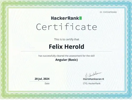 Preview for Angular (Basic) from HackerRank